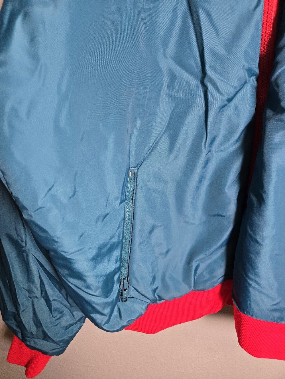 80's Columbia Red & Teal Reversible  Coat Size XL - Picture 6 of 15